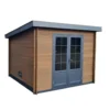 Abri de jardin composite et aluminium Green outside Teck Royan - 3 x 3 m