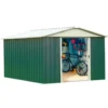 Abri de jardin métal sans plancher coloris vert sapin Yardmaster Trigano - 10,76 m²