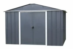 Abri de jardin métal sans plancher, couleur anthracite - TRIGANO JARDIN Yardmaster - 2.20m²