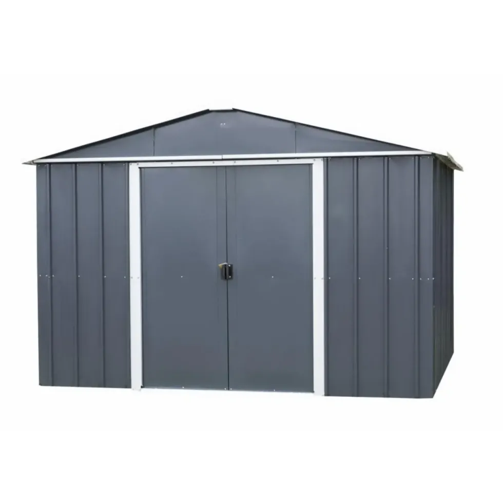 Abri de jardin métal sans plancher coloris anthracite Yardmaster Trigano - 4,4 m²
