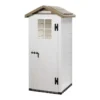 Abri de jardin mural en résine beige Foresta Evo - 96,5 x 96,5 x 203 cm
