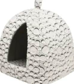Abri pour petit chien ou chat en peluche coloris gris Trixie Mila - 32 x 42 x 32 cm