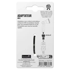 Adaptateur mâle botanic® - Ø 20 x 27 mm avec embout automatique pour arrosage