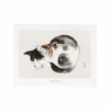 Affiche chat endormi - 30 x 40 cm