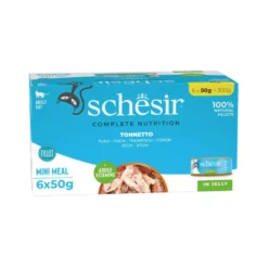 Alimentation humide pour chat thon en gelée Schesir - 6 x 50 g