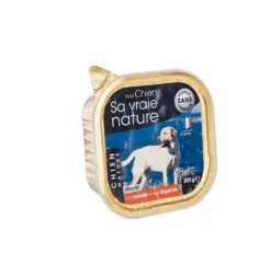 Aliment humide complet pour le chien senior à la volaille et aux légumes Sa vraie nature - 300 g