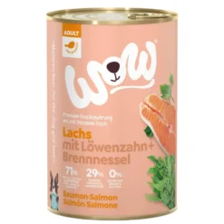 Aliment humide pour chien adulte au saumon Wow - 400 g