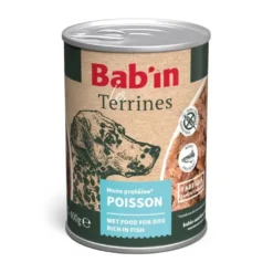 Aliment humide pour chien Bab’in Terrine poisson - 400 g