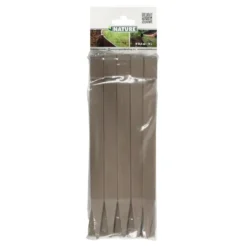 Ancres bordure de jardin x10 PP recyclé Taupe 1,9x1,8x26,7 cm