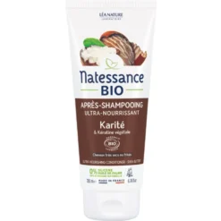Après-shampooing bio ultra nourrissant Karité & Kératine végétale Natessance – 200 ml