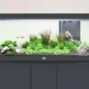 Aquarium tout équipé, Gris anthracite mat - AQUATLANTIS Volga 200 - 242L