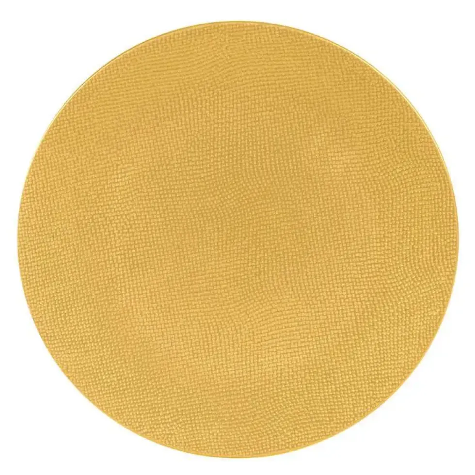 Assiette à dessert coloris jaune en grès Vésuvio - Ø 21 cm