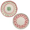 Assiette plate blanche, verte et rouge Venda - Ø 27 cm