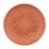 Assiette plate Onyx coloris orange en grès - Ø 27 cm