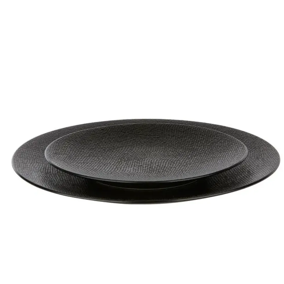 Assiette plate Vesuvio noire Ø 27 cm