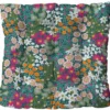 Assise de fauteuil matelassée en polyester/coton fleuri multicolore Cap La Petite Fleuriste - 46 x 46 x 9 cm