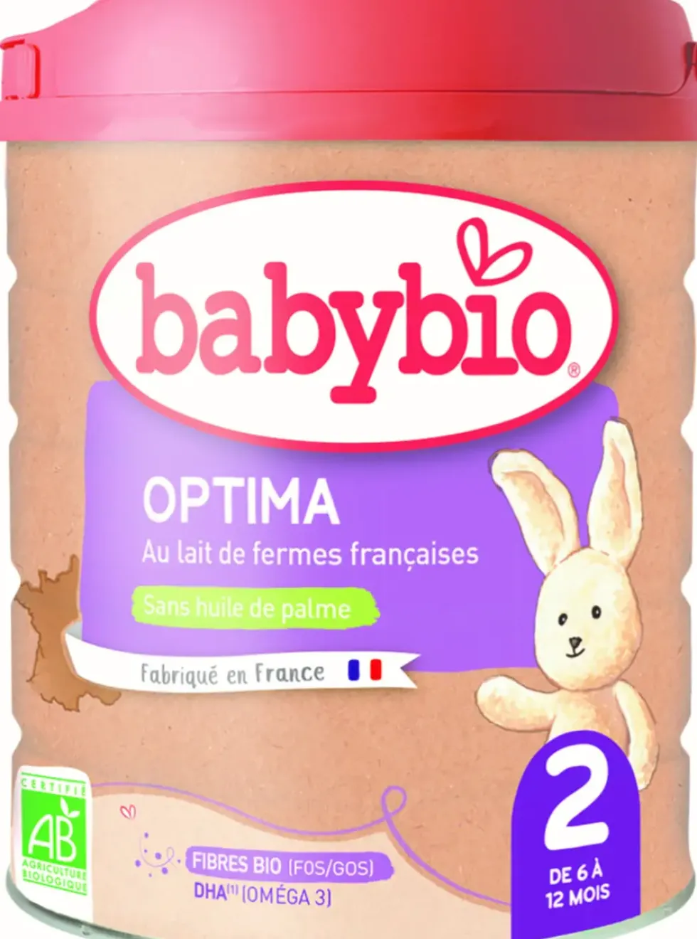 BABYBIO Optima 2 dès 6 mois – 800 gr