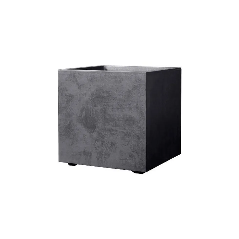 Bac Millenium carré gris anthracite 80 litres 49x49 cm
