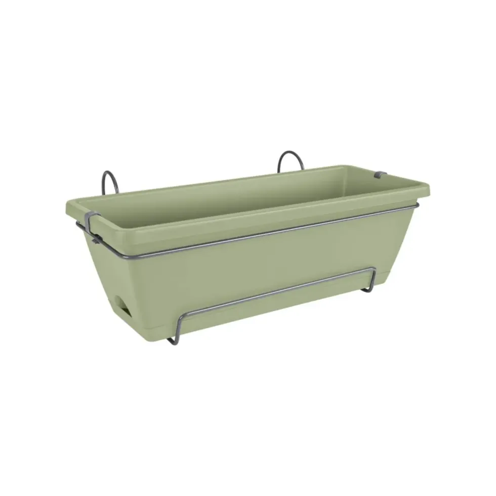 Balconnière + support Elho Barcelona - 49,5 x 27,5 x 18,5 cm Vert pistache