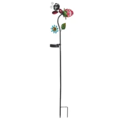 Balise extérieure insecte Spiralight coloris multicolore en métal Smartgarden - 88 x 19 x 10 cm