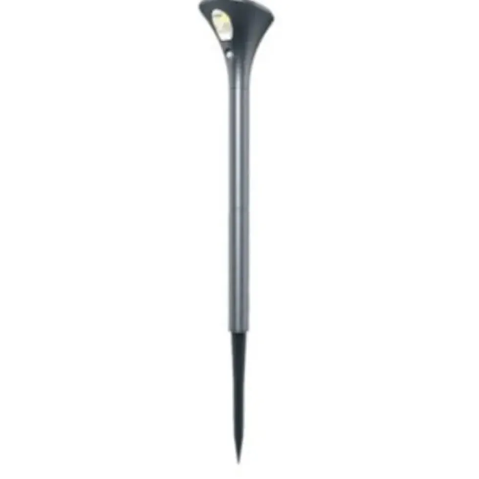 Balise solaire Eclipse en ABS noir à LED 75 lumens H 62 cm