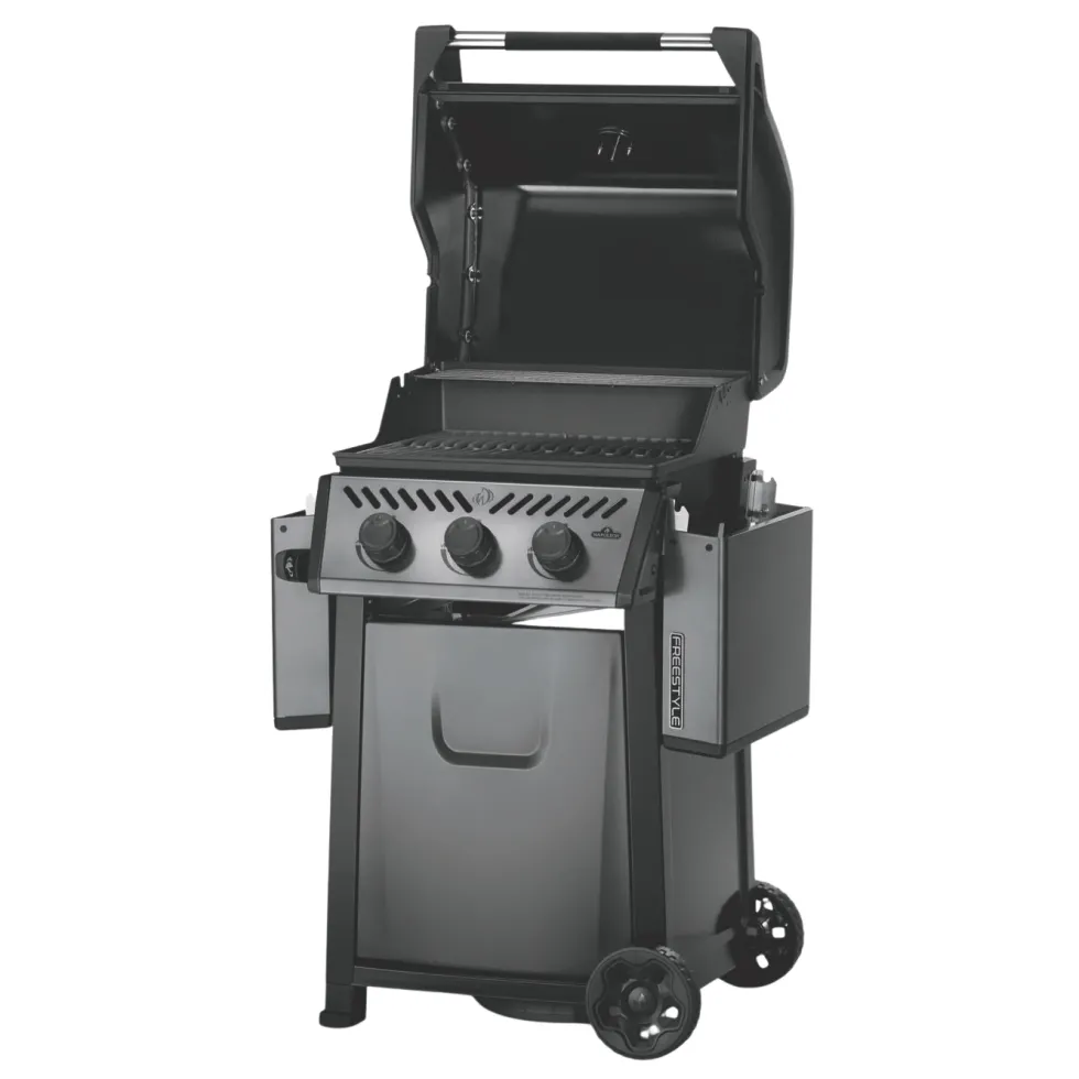 Barbecue gaz 3 brûleurs coloris gris Freestyle Napoléon - 132 x 64 x 116 cm