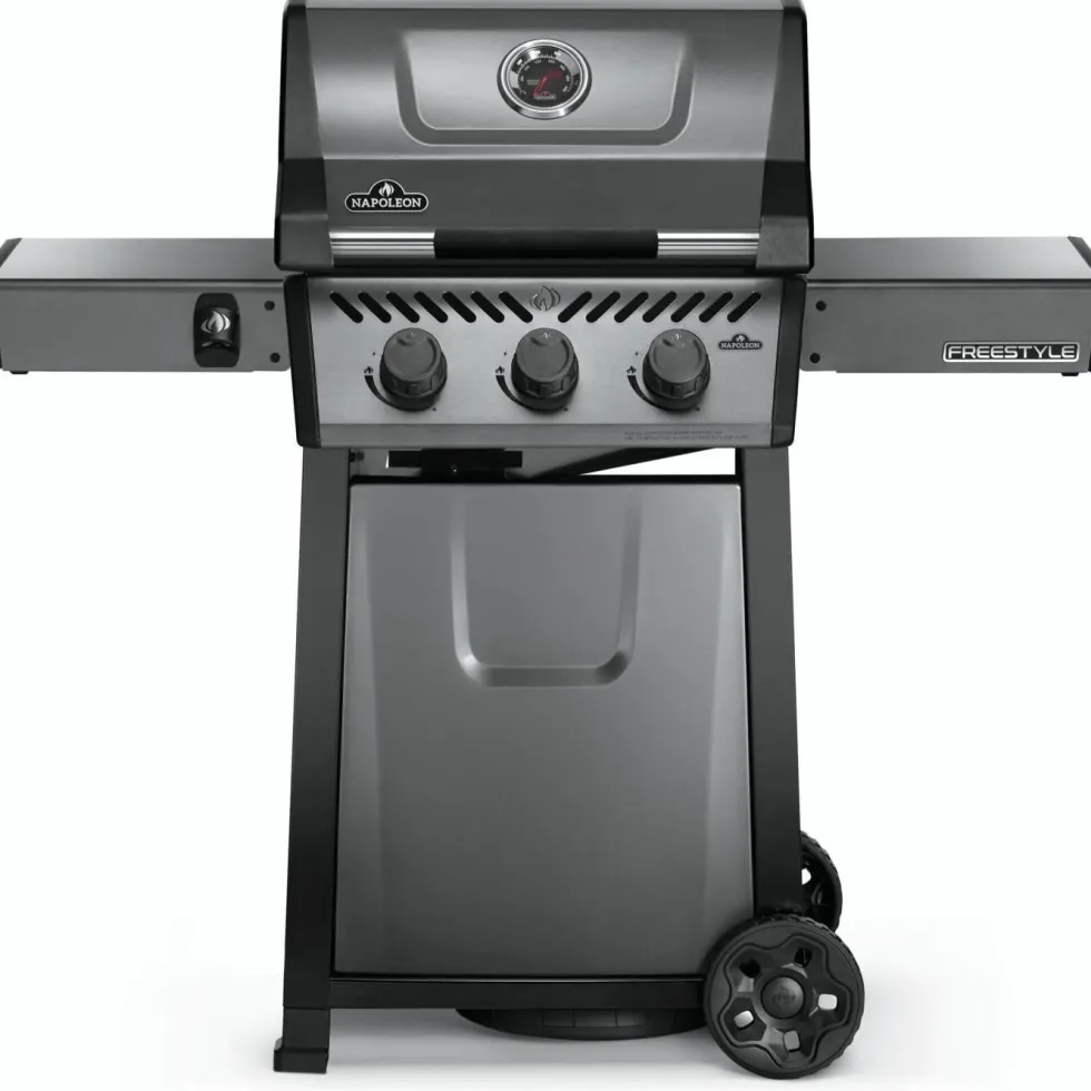 Barbecue gaz 3 brûleurs coloris gris Freestyle Napoléon - 132 x 64 x 116 cm