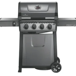 Barbecue gaz 4 brûleurs coloris gris Freestyle Napoléon - 132 x 64 x 116 cm