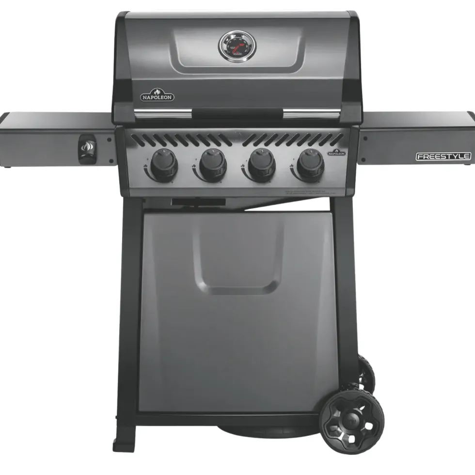 Barbecue gaz 4 brûleurs coloris gris Freestyle Napoléon - 132 x 64 x 116 cm