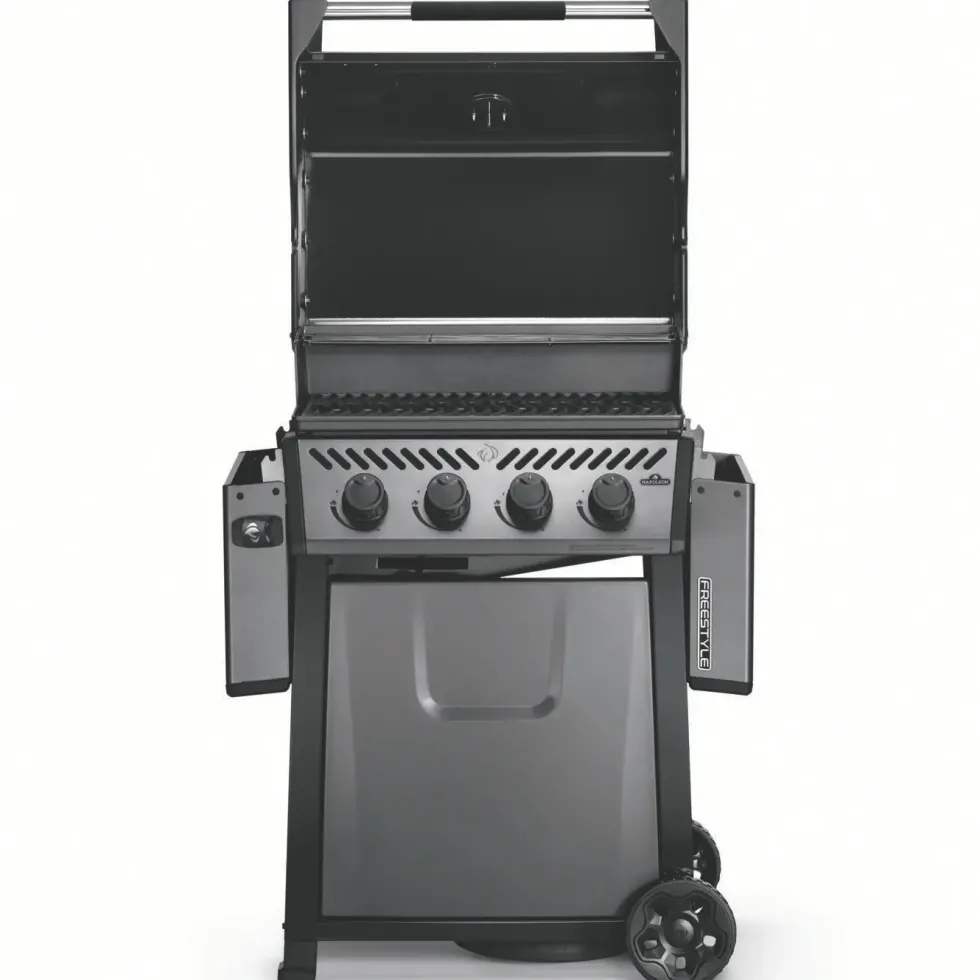 Barbecue gaz 4 brûleurs coloris gris Freestyle Napoléon - 132 x 64 x 116 cm
