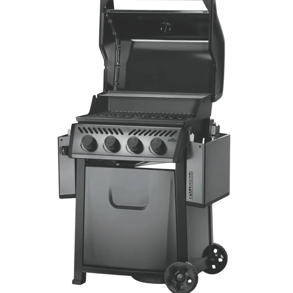 Barbecue gaz 4 brûleurs coloris gris Freestyle Napoléon - 132 x 64 x 116 cm