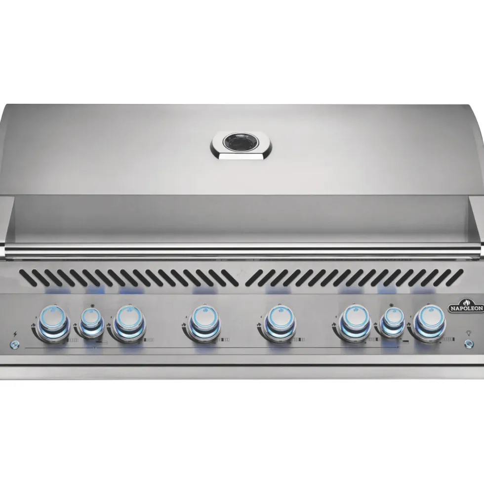 Barbecue gaz encastrable inox Napoléon Big 44 6 brûleurs - 116 x 70 x 61 cm