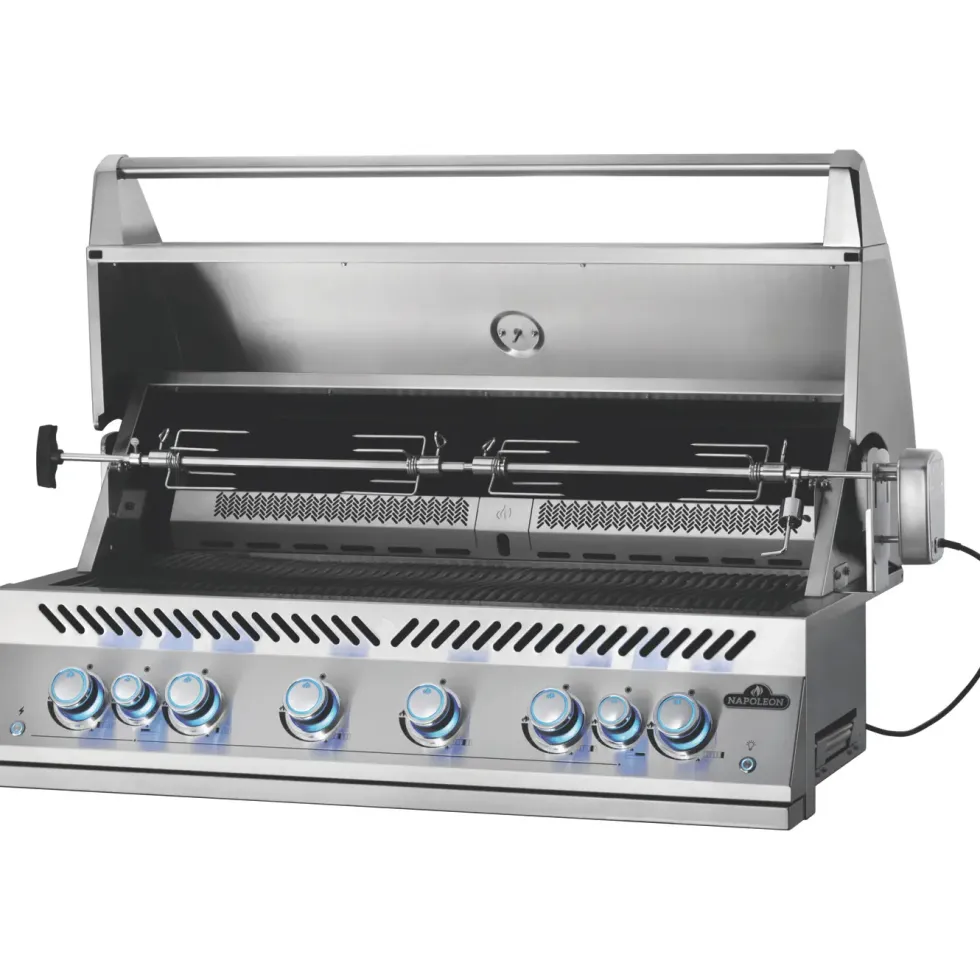 Barbecue gaz encastrable inox Napoléon Big 44 6 brûleurs - 116 x 70 x 61 cm