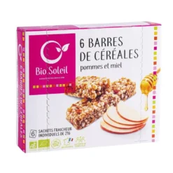 Barres de céréales Pomme et Miel bio biosoleil - 125 g