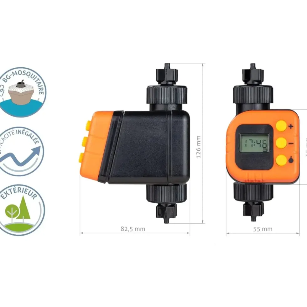 BG-CO2 Timer coloris noir Biogents