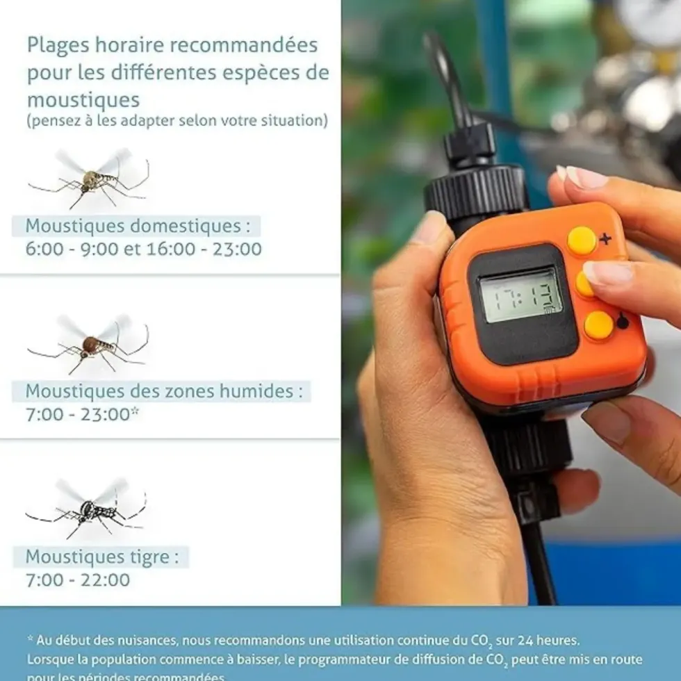 BG-CO2 Timer coloris noir Biogents