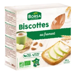 Biscottes au froment bio Borsa - 300 g
