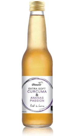 Boisson bio Extra Soft curcuma et ananas passion Vitamont – 33 cl