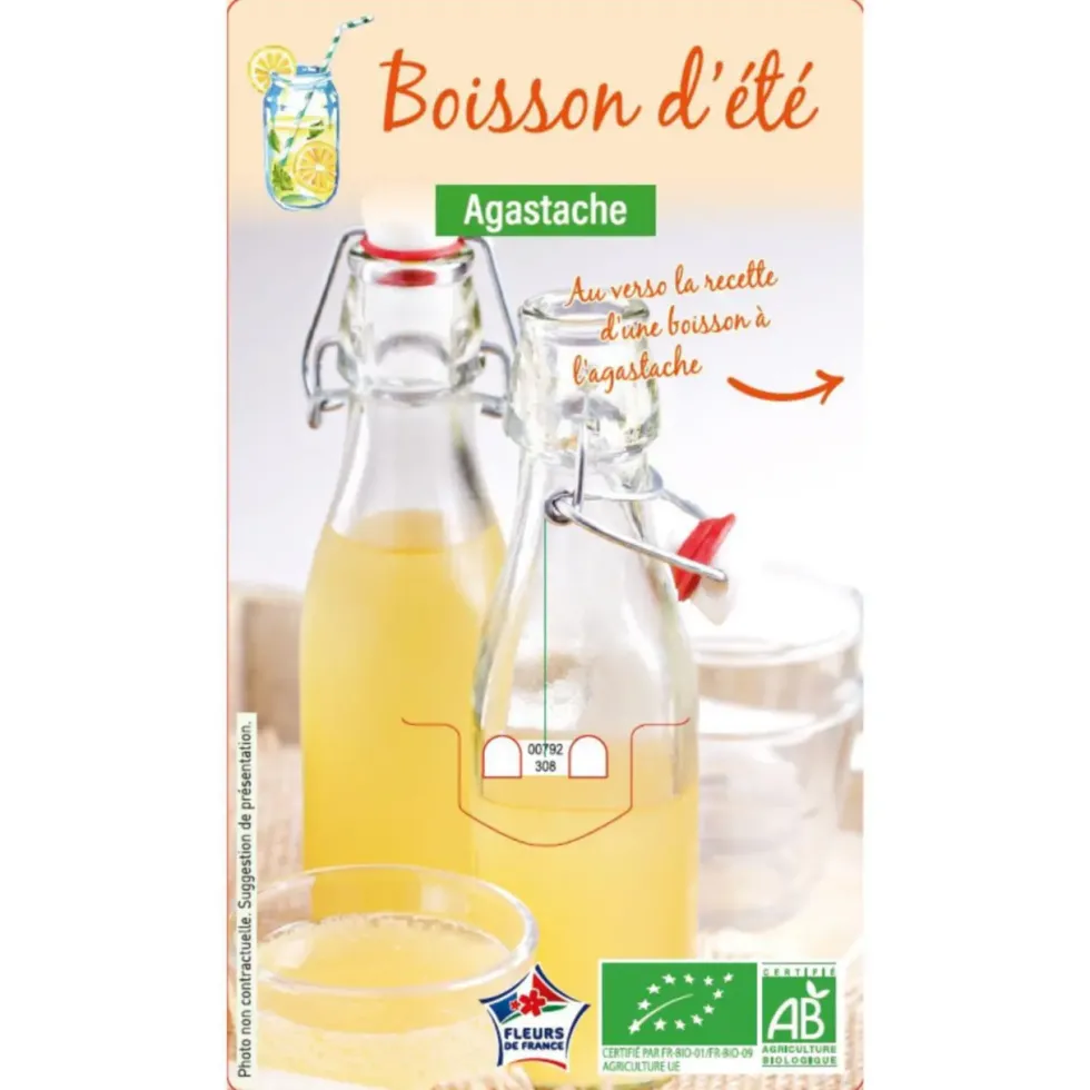 Boisson D'Été Agastache Bio. Le pot de 1 litre