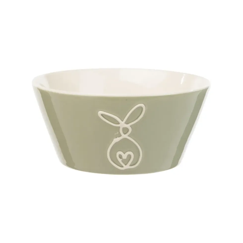 Bol à céréales en new bone coloré avec motif animal Frieda - Ø 14 x H 6,5 cm