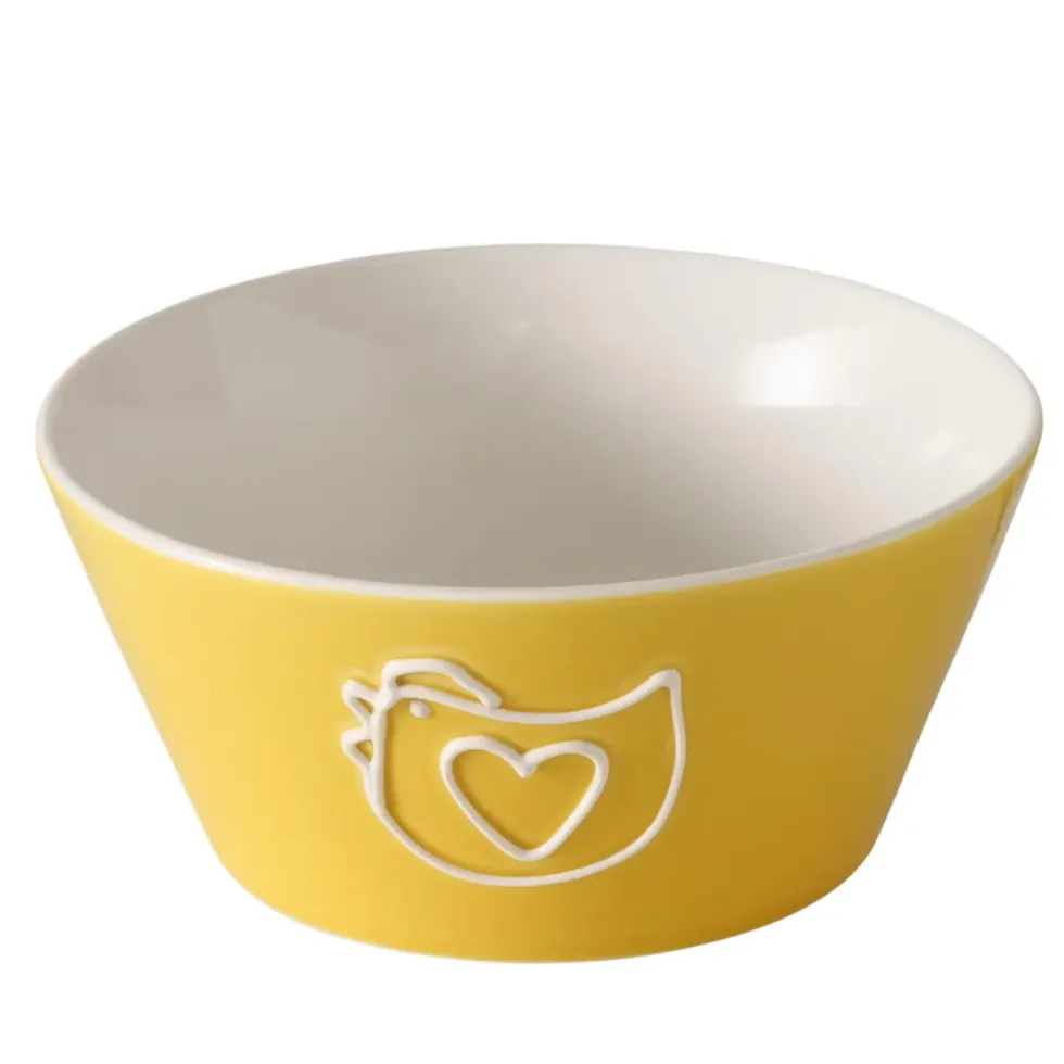 Bol à céréales en new bone coloré avec motif animal Frieda - Ø 14 x H 6,5 cm
