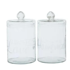 Bonbonnière coloris transparent en verre Cook - Ø 12 cm