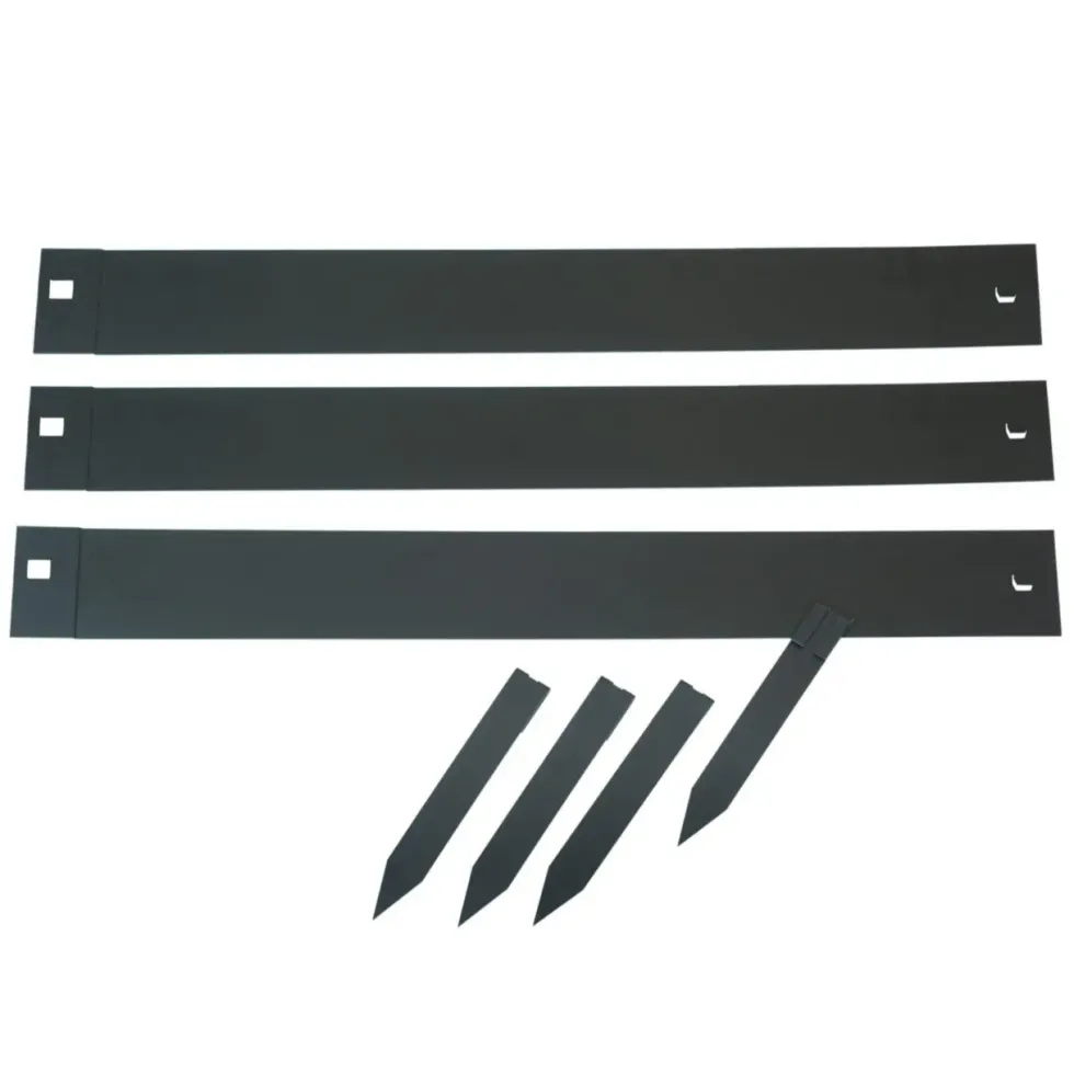 Bordure de jardin en métal noir Nature Outside Living - 264 x 10,2 cm