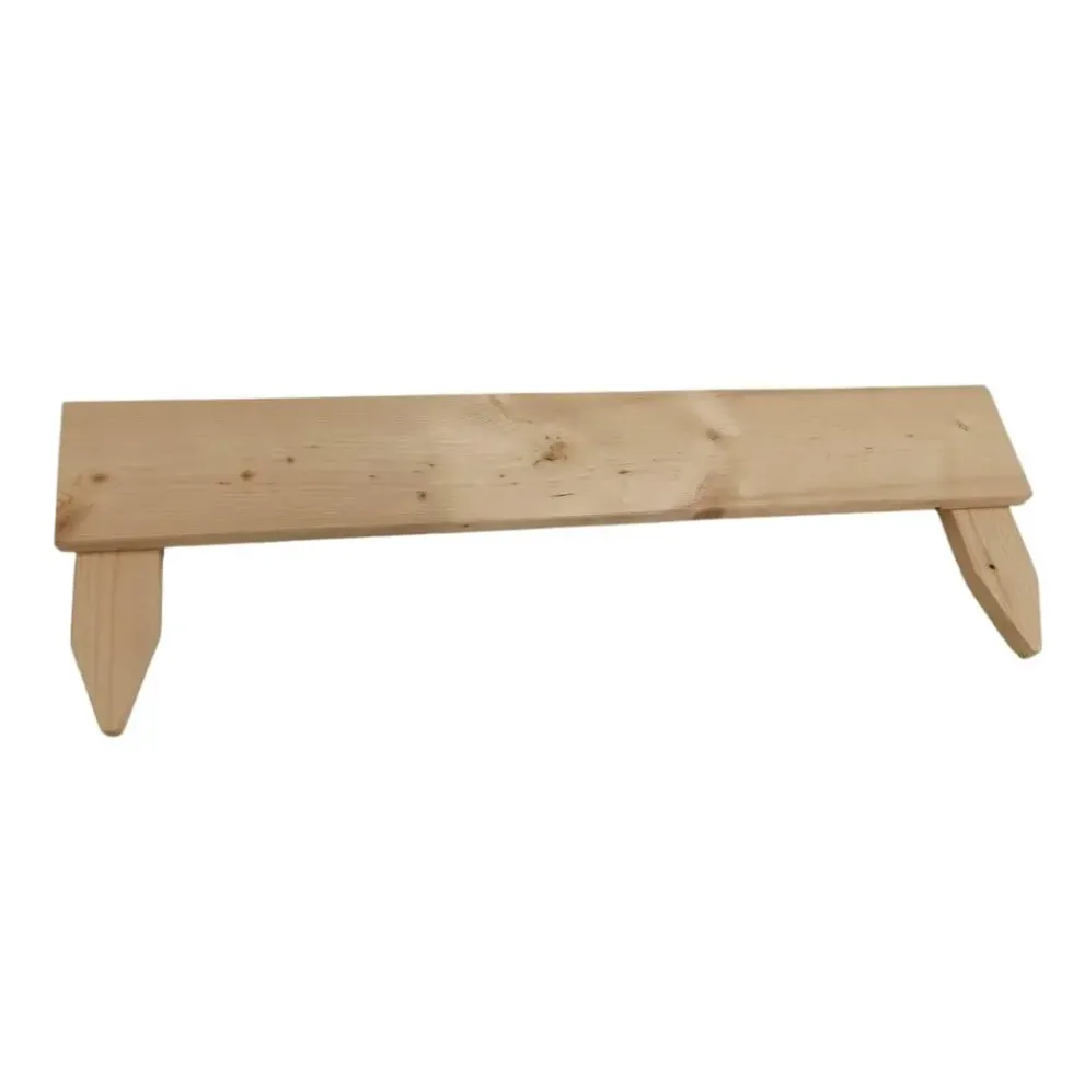 Bordure droite de jardin coloris marron en bois - 75 x 15 cm