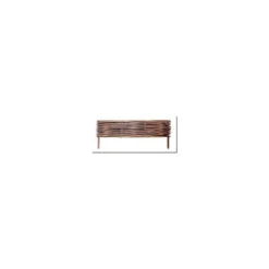 Bordure en osier brun 100 cm