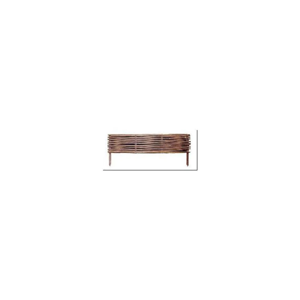 Bordure en osier brun 100 cm