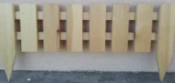 Bordure lame plate droite coloris bois - 55 x 15/25 cm