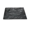 Bordure plate hexagonale en béton noir ciré Hairie Grandon - 23/30 x 15 cm