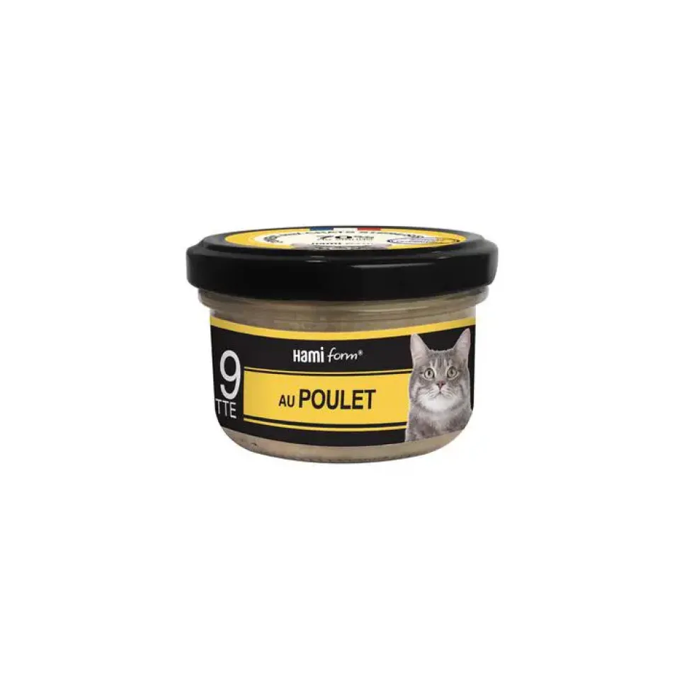 Boîte Chat Hamiform 80g, poulet, colin et fromage