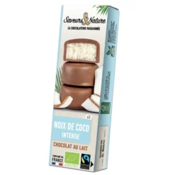 Bouchées de noix de coco enrobées de chocolat au lait 45 g